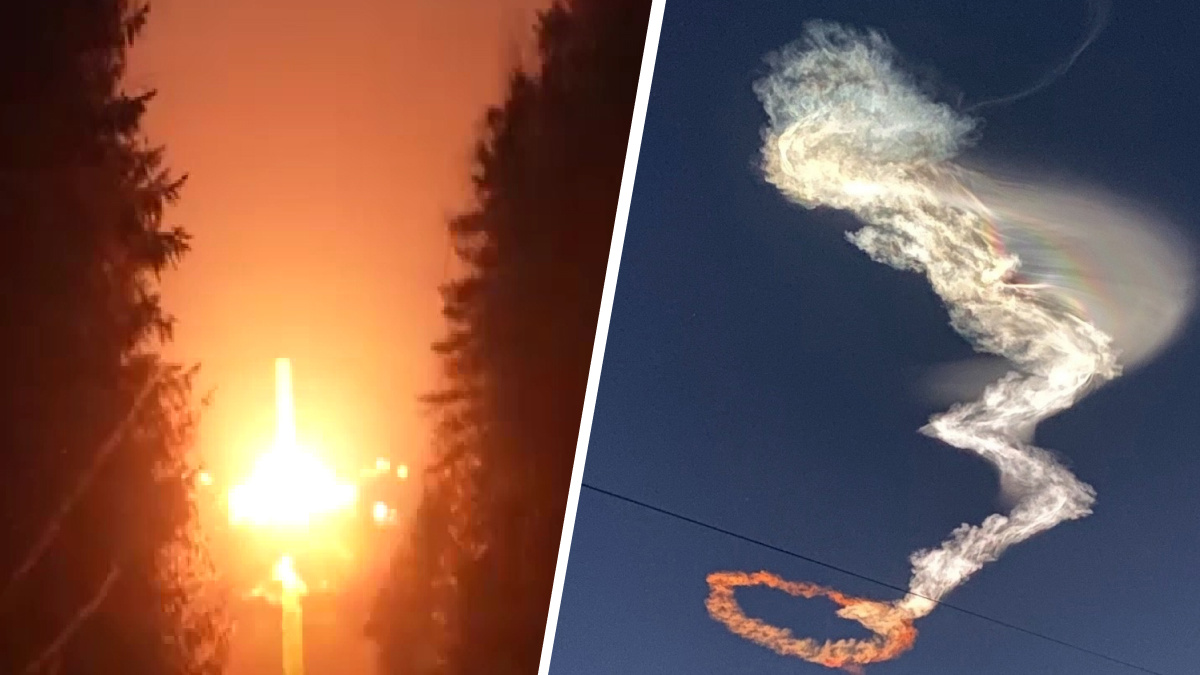 Над Архангельской областью повисла «медуза»: могут ли следы баллистических ракет навредить человеку