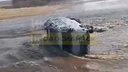 «Остался без УАЗа»: автомобиль смыло потоком воды в Новосибирской области — видео